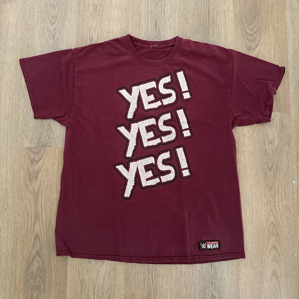 Daniel Bryan WWE Shirt. Maroon.
